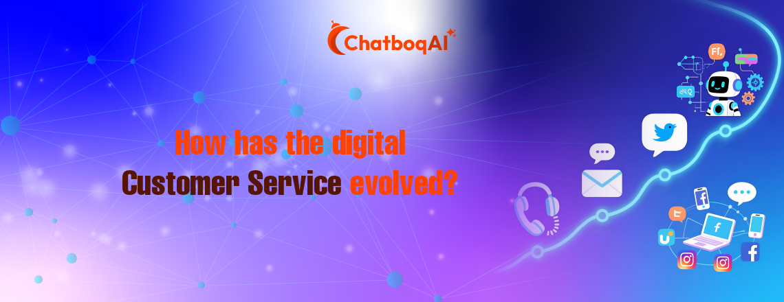 Generations of offline sales practice and turning the customer to the digital world of technology. Various technologies and inventions are utilized, and some are listed along with their respective time frames.
