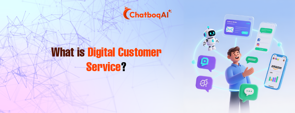 Digital customer service refers to utilizing new tools and technologies, employing clear concepts, following trends, and adhering to best practices to provide better customer service.