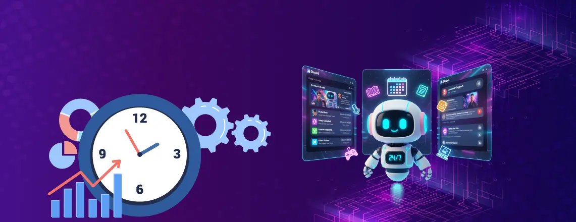 AI chatbot providing 24/7 support and server management on Discord