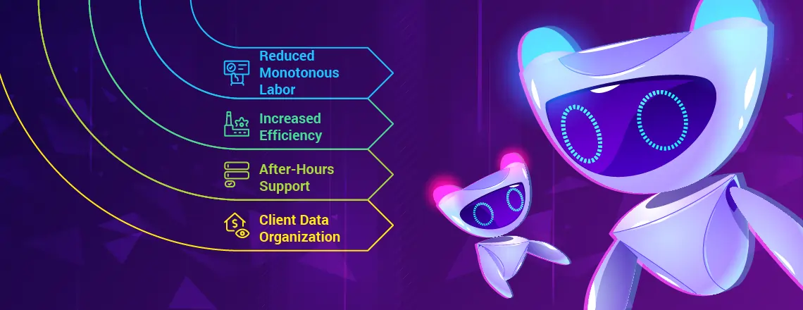 Real estate agent leveraging AI chatbot for scheduling, FAQs, and lead management