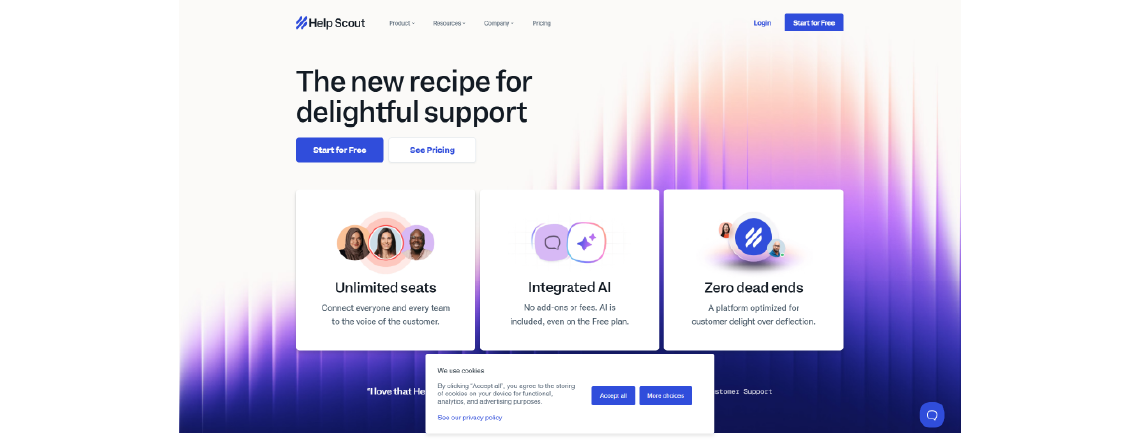 HelpScout provides a customer communication platform that targets support teams with small to medium-sized operations.