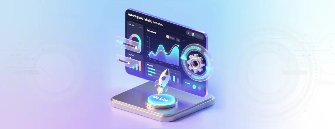 Launch and refine monitor KPIs like conversion rates and response time, and continually refine triggers or scripts