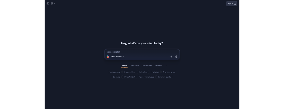 Microsoft Copilot is an artificial intelligence assistant based on OpenAI’s model, developed by Microsoft in 2023. Copilot helps to draft emails, reports, and presentations.