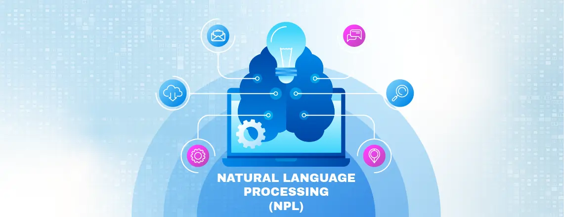 AI using NLP to understand human language.