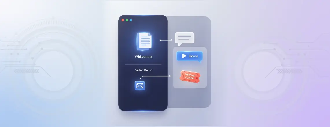 Sharing resources such as whitepapers, demonstrations, or discount coupons turns chats into possibilities