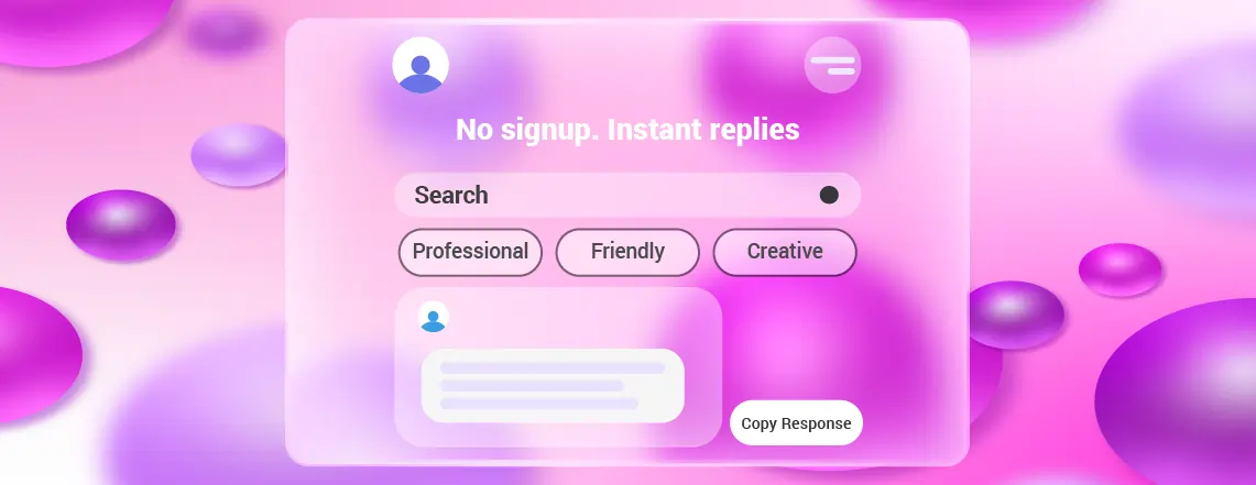 Toolsaday AI response generator is a sleek AI response generator online, no signup friction