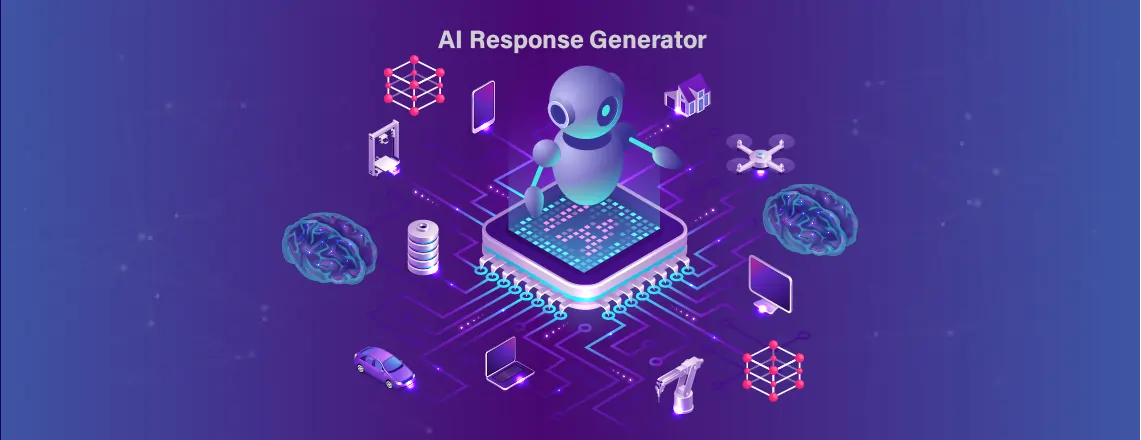 An AI response generator is an application system that utilizes artificial intelligence, specifically natural language processing(NLP), to produce human-like answers to text inputs.