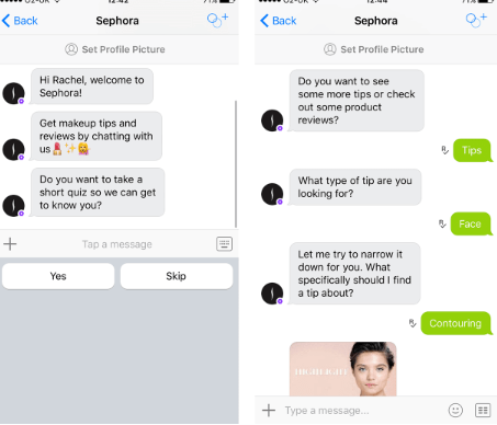 Sephora integrating retail chatbots for enhanced customer experience.