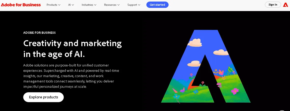 Illustration of Adobe Commerce as a top open-source alternative to WordPress for online businesses.