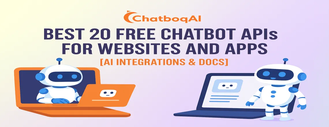 Best 20 Free Chatbot APIs for Websites & Apps