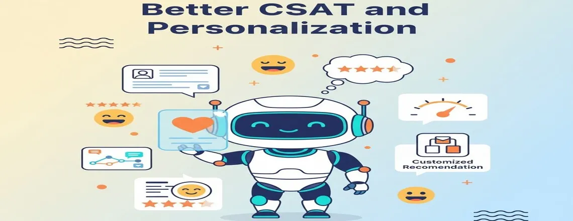 AI Virtual Assistants personalize customer support using history and preferences, resulting in higher CSAT scores and engagement.