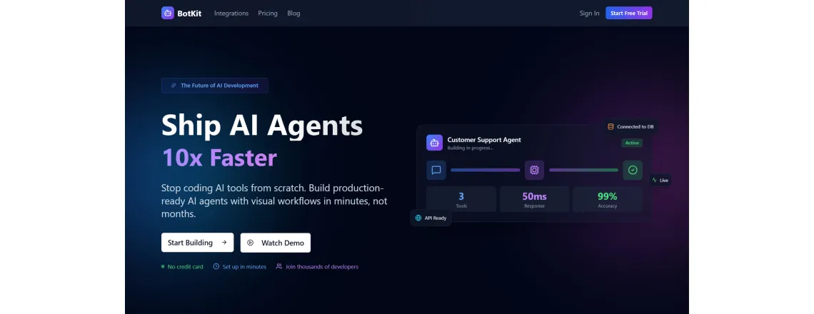 Botkit is an open-source framework for conversational interfaces