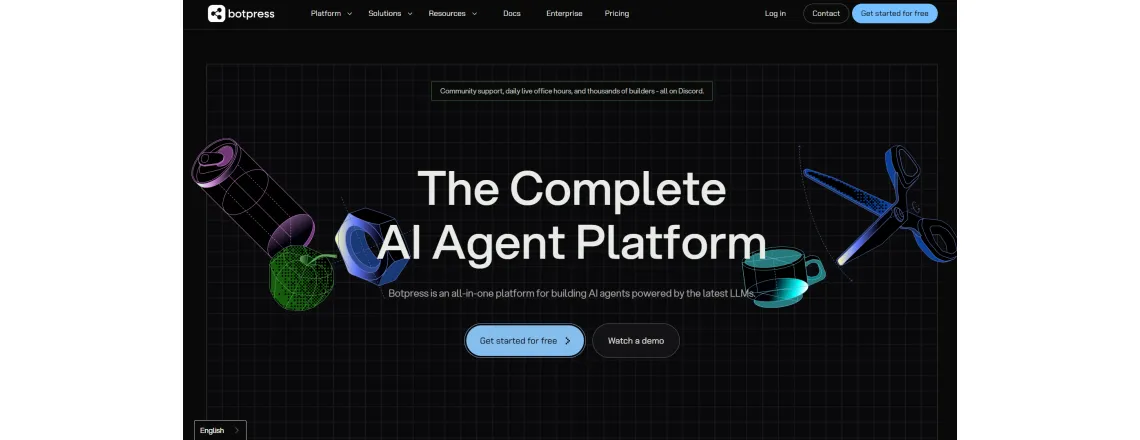 Botpress is an open-source platform with a visual editor and customization.