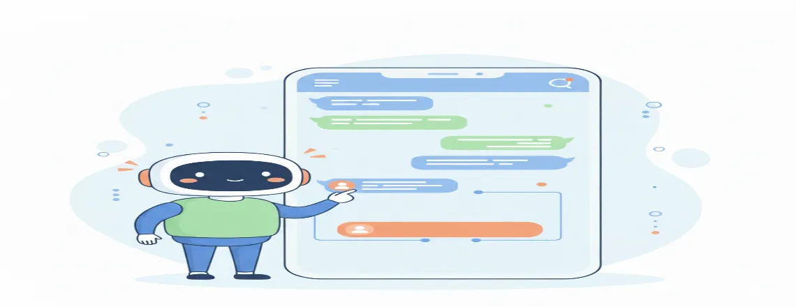 Chatbot interface highlighting action-oriented buttons and quick reply options to improve user navigation.