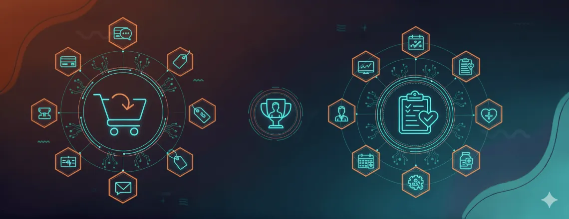 Business success stories showing ROI from conversational AI in retail and healthcare