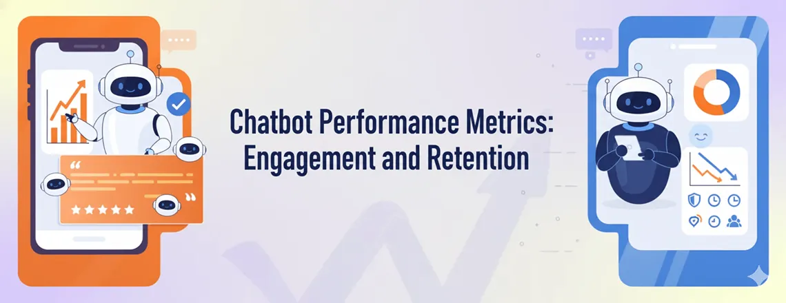 Chatbot Survey Statistics 2025 showing performance metrics such as session length, user retention, and engagement rates for top AI chatbots.