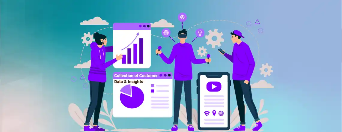 E-commerce chatbots collecting customer data and insights to improve online store performance