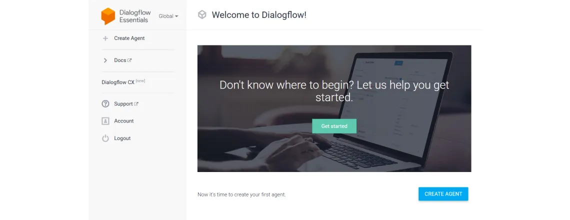 Dialogflow provides a basic testing interface within its platform. You can test intents and see how your agent responds.