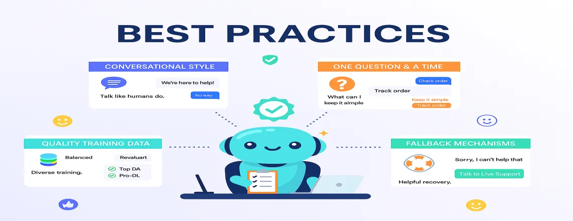 These chatbot development best practices work in real-world situations and improve user satisfaction significantly.