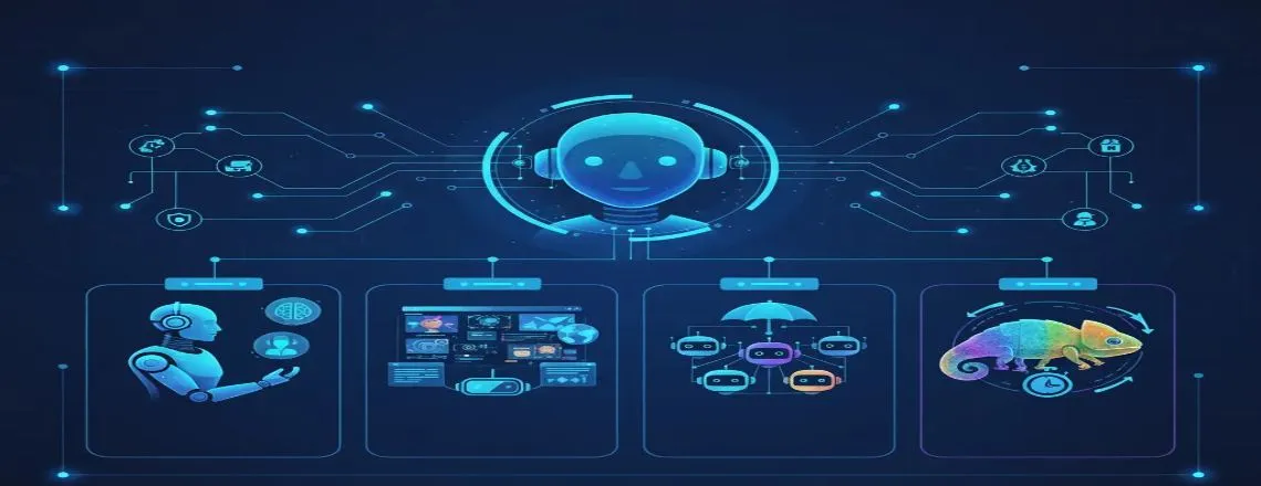 Visual representing future trends and innovations in AI chatbot personality — advanced chatbots using AI, machine learning, and emotional intelligence to deliver more personalized, adaptive, and human-like interactions.