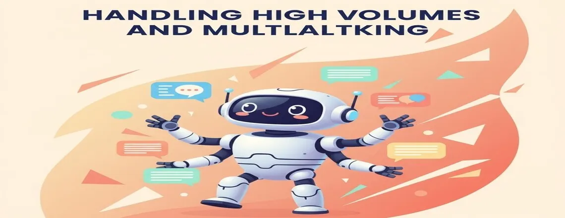 Chatbot response time stays steady under pressure. Stressed agents slow down but bots maintain speed constantly.