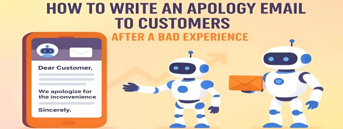 How to write an apology email to customers after a bad experience