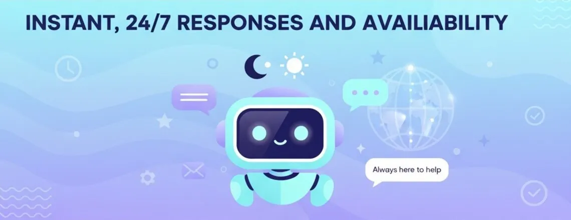 Chatbots 24/7 customer assistance helps customers worldwide in their time zone. 