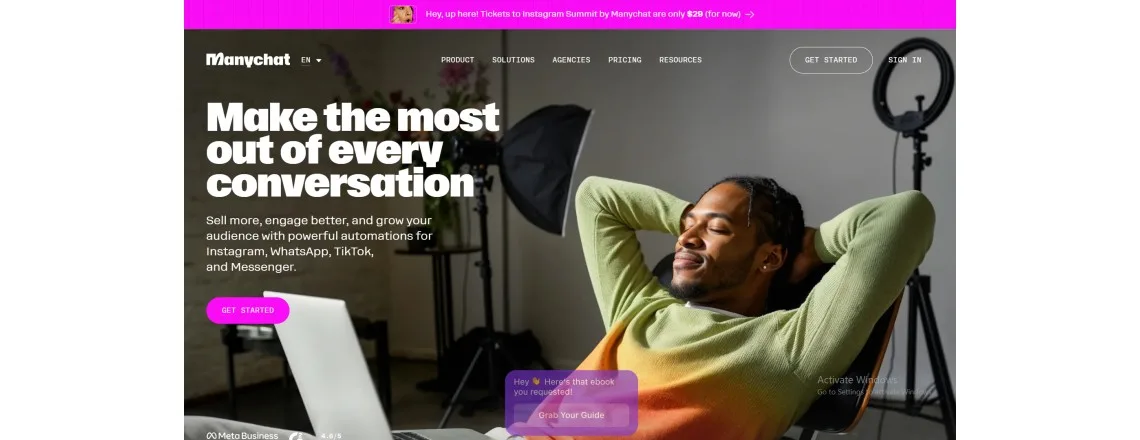 ManyChat is a marketing automation platform for social media.