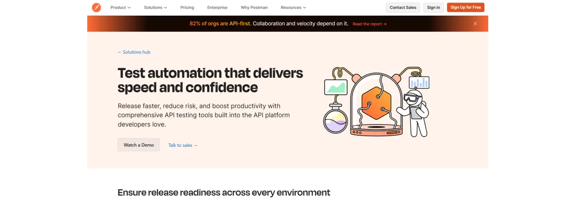 Postman, combined with custom scripts, lets you test chatbot APIs and webhook integrations. 