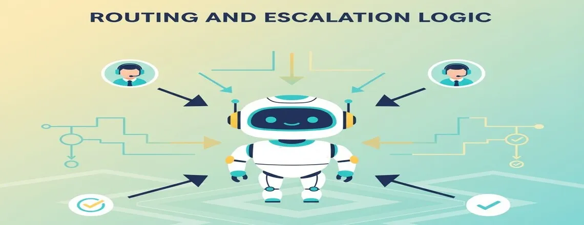 Smart customer support chatbots using routing and escalation to ensure human intervention when needed