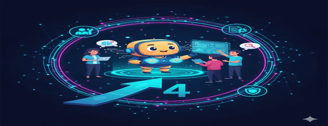 Illustration showing implementation and training of Chatbot Names — deploying chosen names across chatbot platforms and training the bot to respond consistently while reflecting the selected identity and tone.