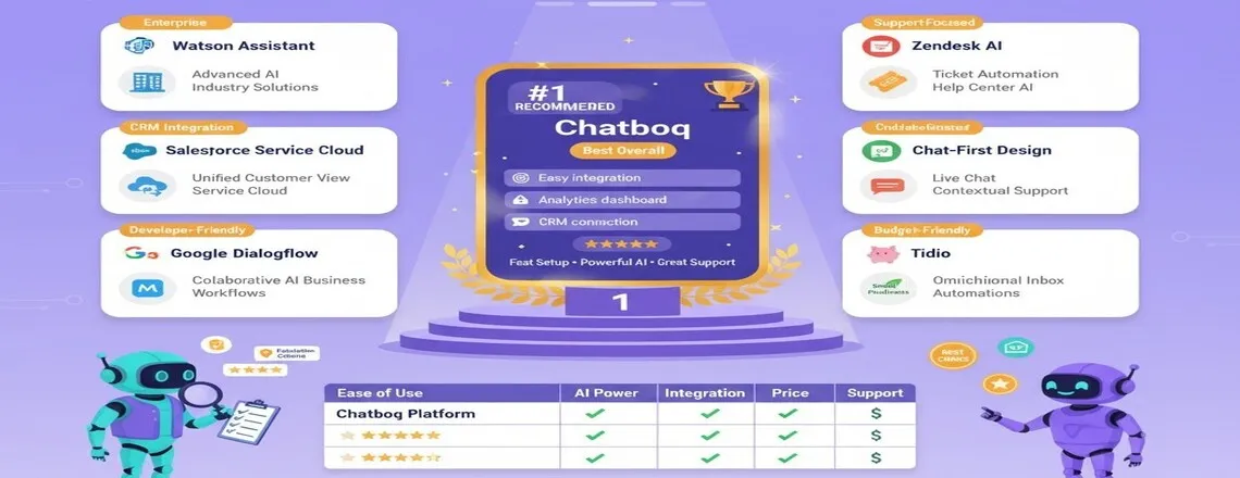 Leading AI Virtual Assistant platforms like Chatboq, IBM Watson, and Tidio provide scalable, personalized customer service solutions.