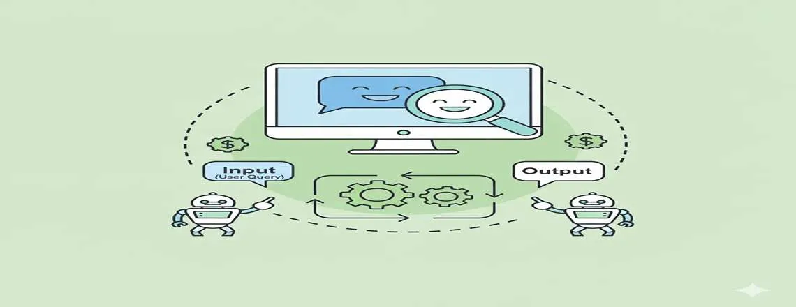 Illustration explaining what Chatbot Automation is and how AI chatbots work