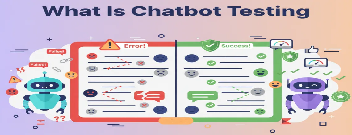 Chatbot testing checks if your bot works before customers use it. You're making sure it understands questions and answers them correctly.