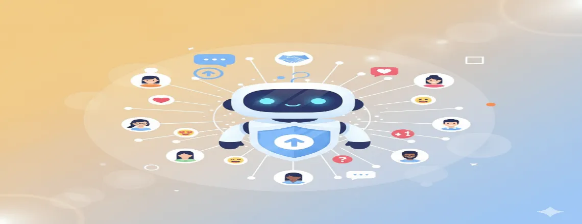 Visitor interacting with a live chat welcome message that builds connection and improves customer engagement.