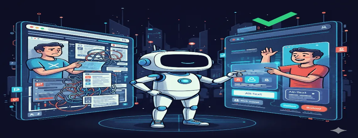 Accessible web design improving website user experience for all users.