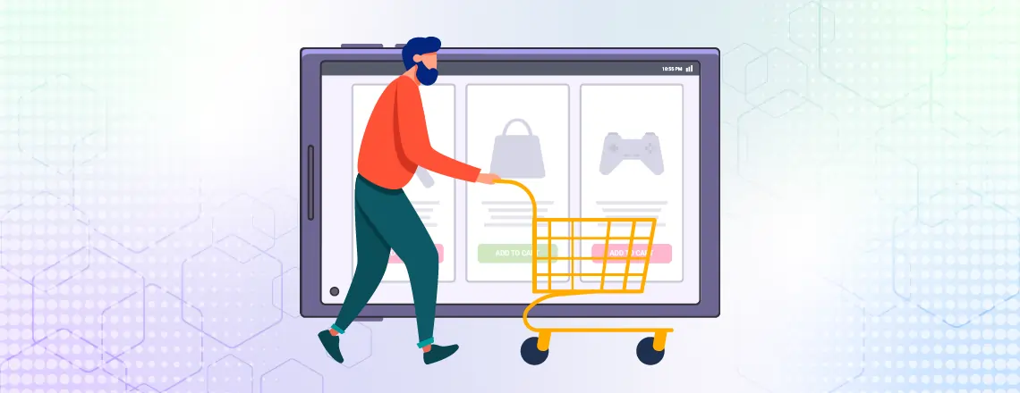 reduced shopping cart abandonment in e-commerce, with satisfied customers completing purchases