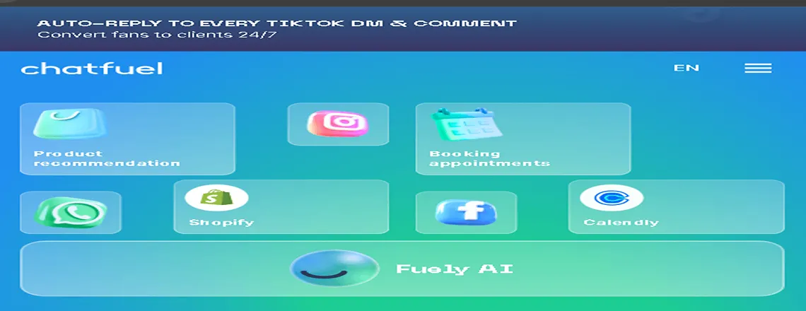Chatfule chatbot builder for Messenger and WhatsApp automation.