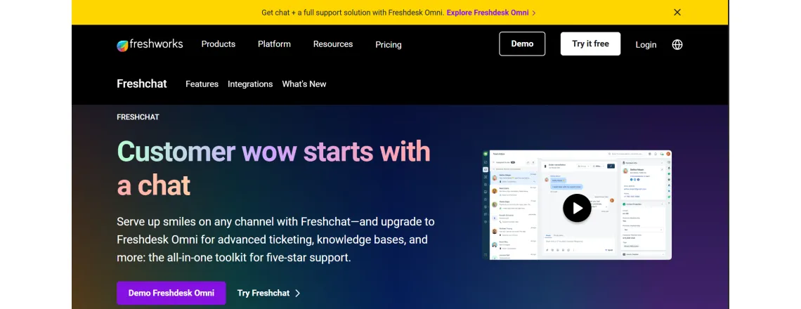 Freshchat β AI-Enabled and Affordable Tidio Alternative for SMBs