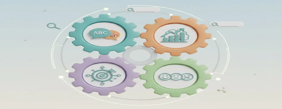 Four key AI technologies: NLP, Machine Learning, Predictive Analytics, and Sentiment Analysis