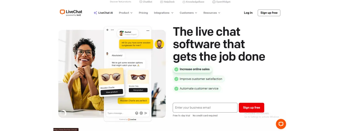 LiveChat β Reliable Tidio Alternative for Real-Time Customer Engagement