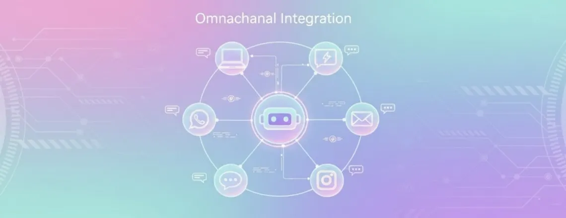 Chatbot connected across website, social media, email, and messaging apps