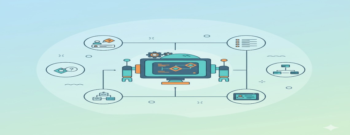 Overview of rule-based chatbots used for simple automated marketing conversations.