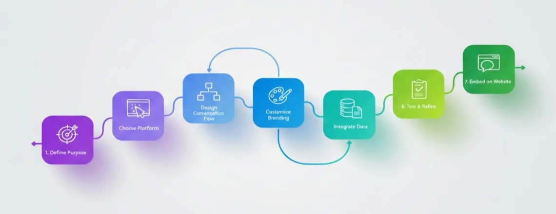 Seven-step process to create a custom chatbot without coding from setup to deployment