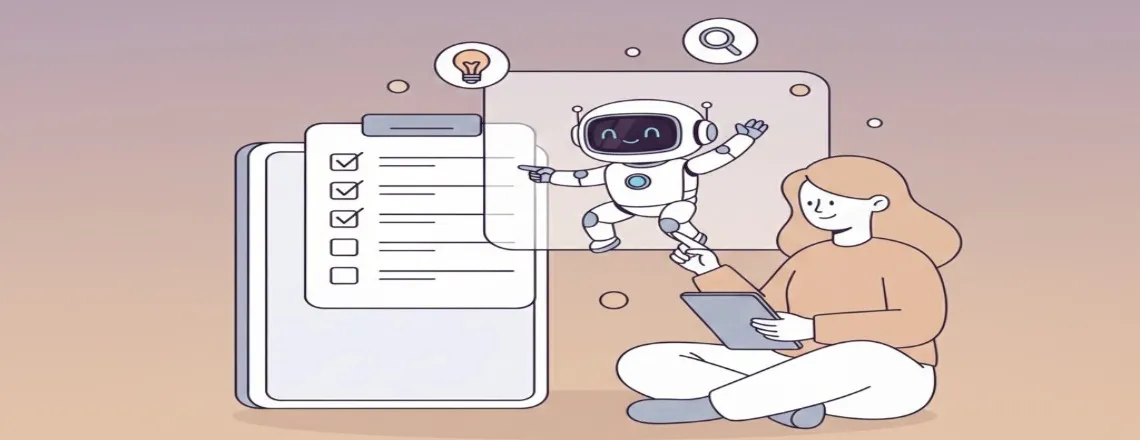 Chatbot testing process showing quality assurance checks across multiple devices with pre-launch checklist
