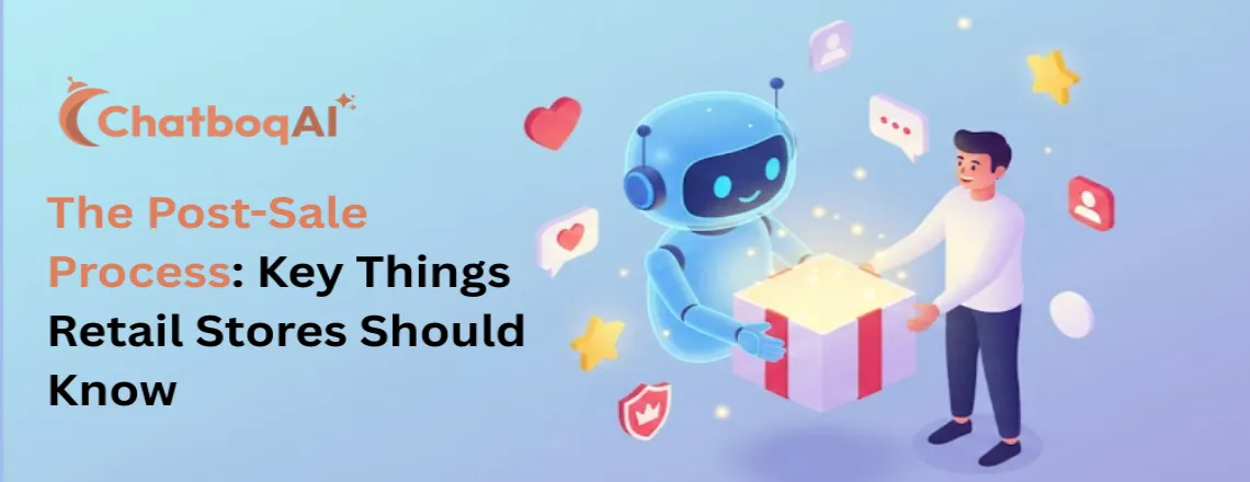 Post-sale customer service with digital assistant helping satisfied customer