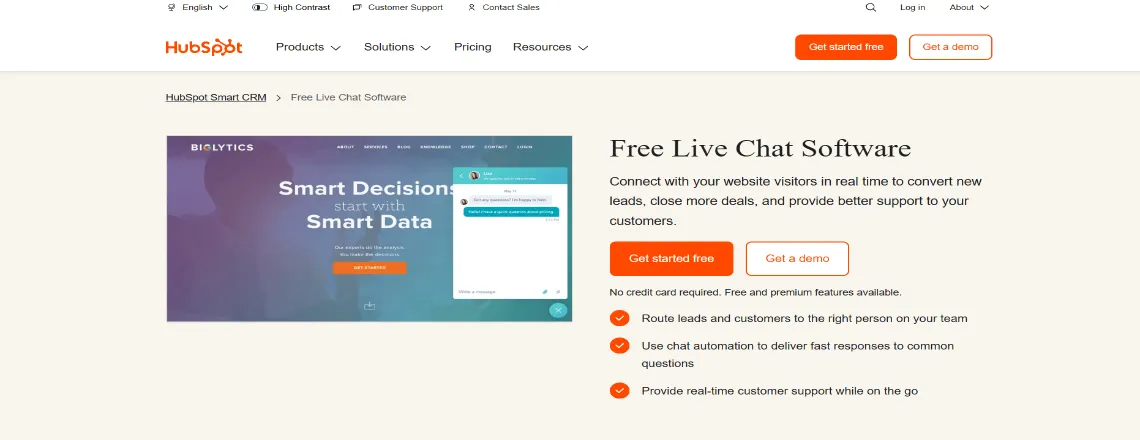 HubSpot Chat