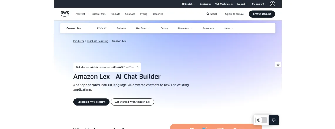 Amazon Lex powers Alexa. Use that same tech for business chatbots.