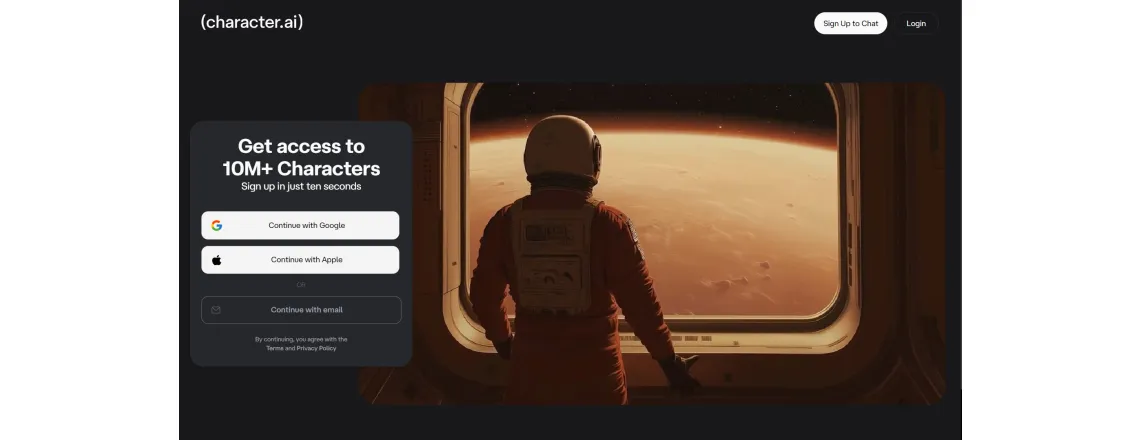 Character.AI lets you chat with fictional characters or create your own. Fun and creative.