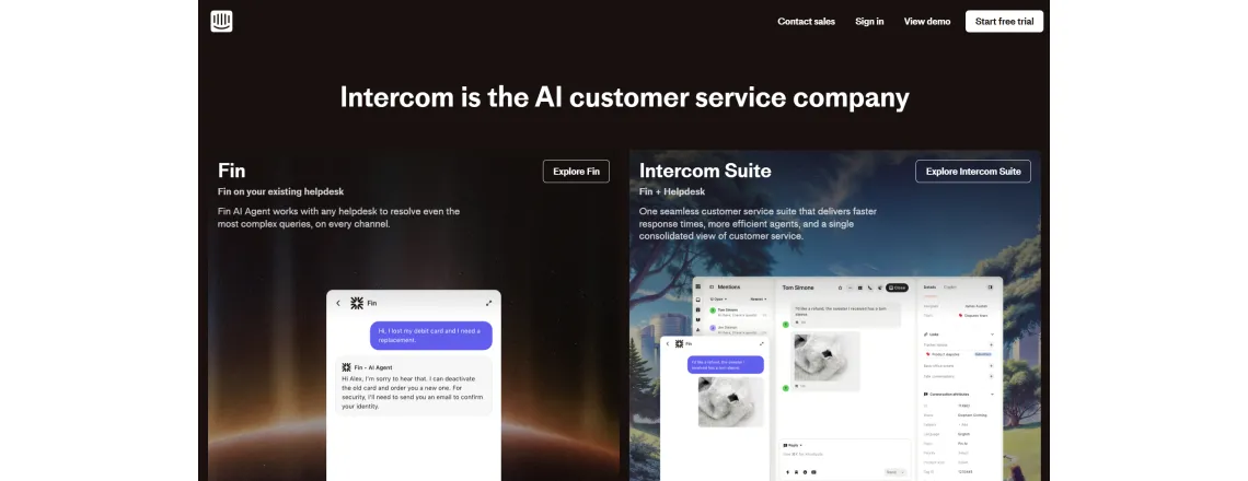 Intercom specializes in customer support automation. Built for sales and service teams.